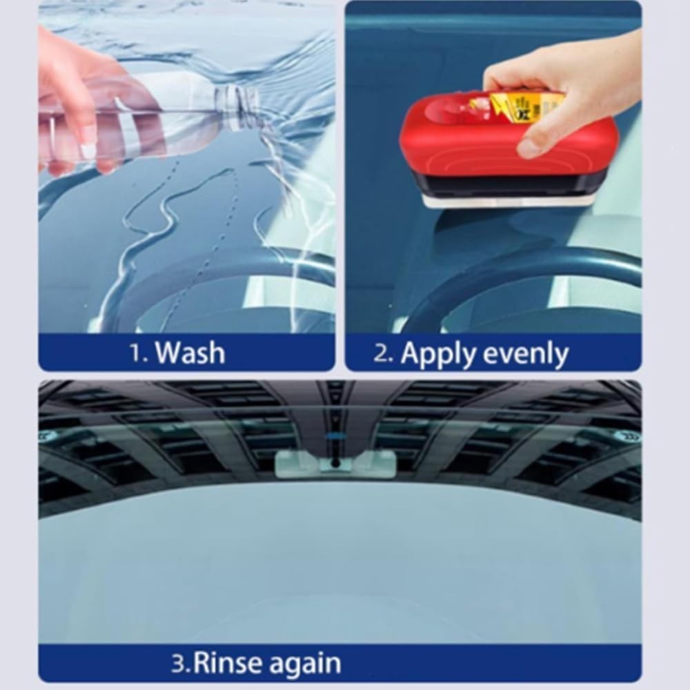 2× Automotive Oil Film Cleaning Brush Glass Board Car Windshield Cleaning Brush