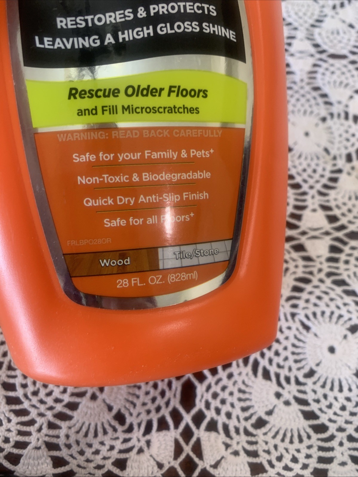 Shark Sonic Duo Wood Hard Floor Polish 28fl Polish NEW Orange Bottle