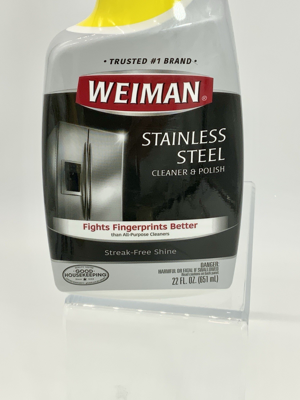 Weiman Stainless Steel Cleaner & Polish Spray Appliance Streak-Free Shine 22 oz.