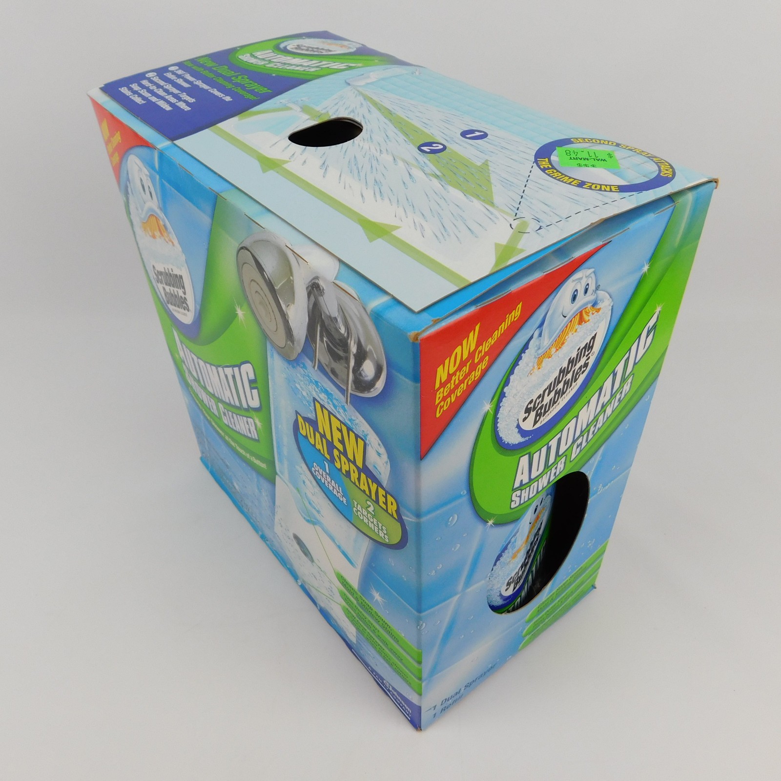 Scrubbing Bubbles Automatic Shower Cleaner Sealed One Button Dual Spray NEW