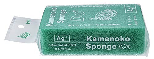 Kamenoko Sponge Do Square Green 3-Pack Set High Quality Kitchen Sponge Japan
