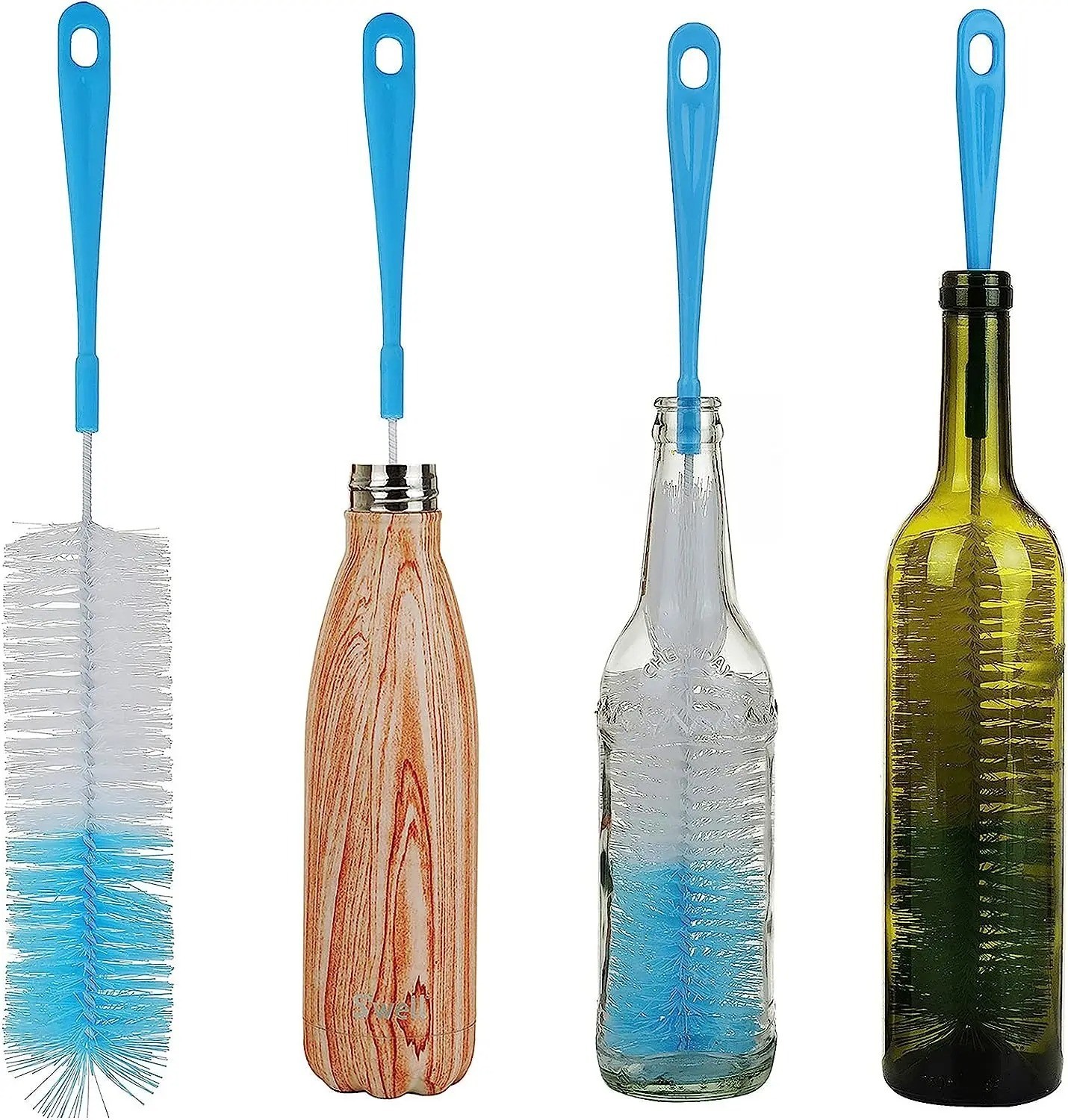 1 Pcs 16” Long Bottle Brush Cleaner for Washing Wine/Beer/Sport Well/Thermos/Gla