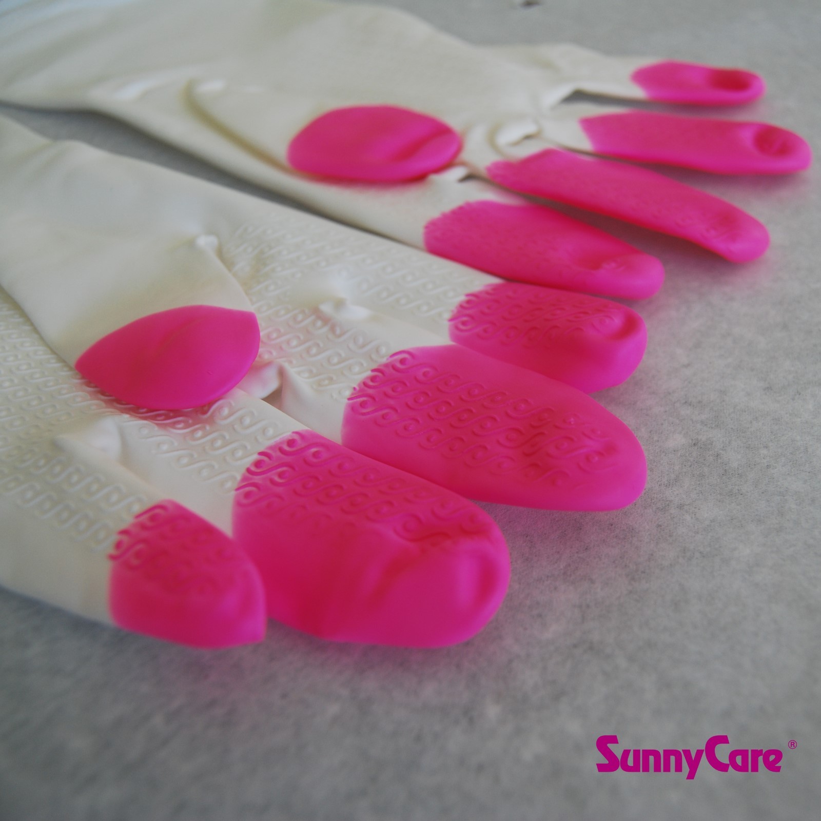 10Pairs SunnyCare Heavy Duty Household Cleaning Vinyl Gloves 13” L (Latex Free)