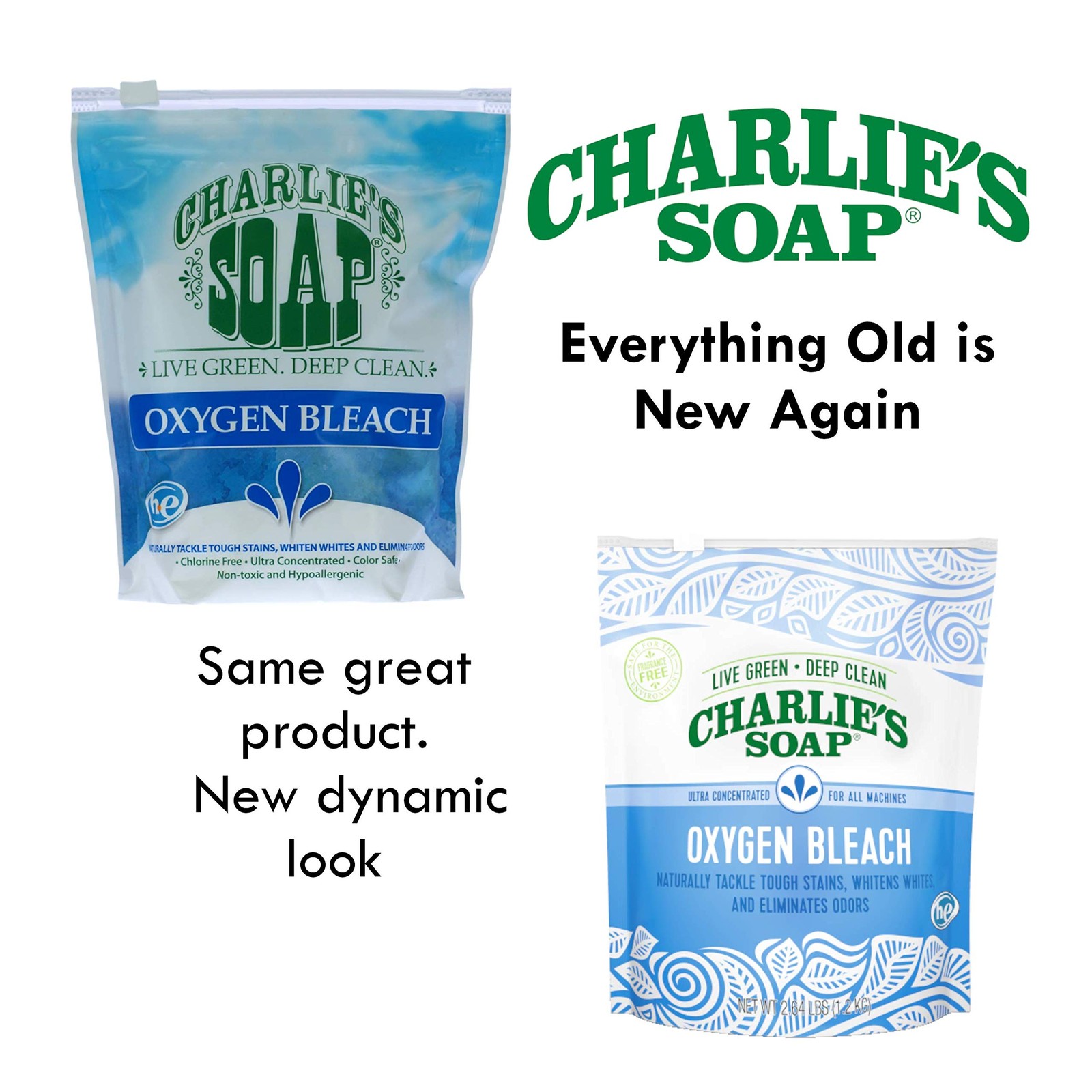 Charlie’s Soap Oxygen Bleach 2.64 lb (Pack of 6)