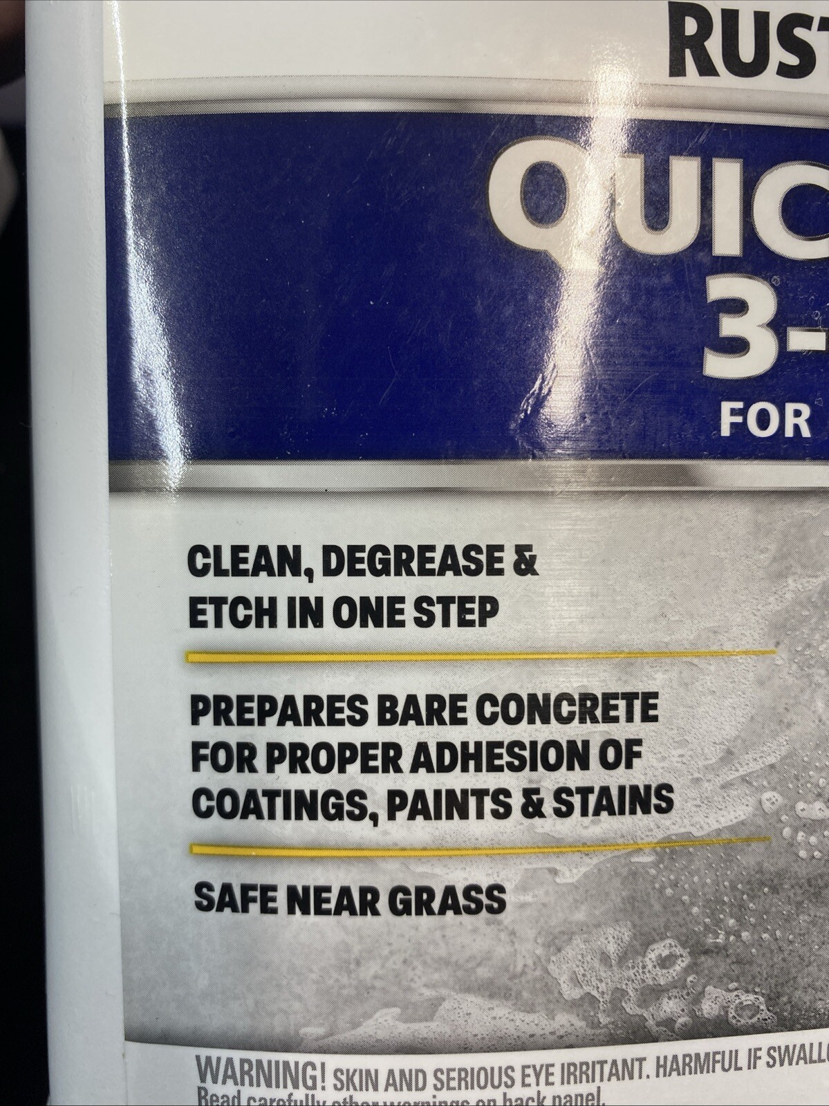 Rust-Oleum Quick Prep 3-in-1 Concrete Cleaner, Degreaser & Etch, Gallon 128 oz