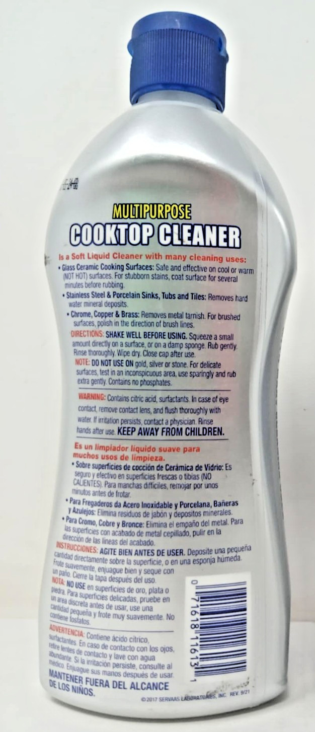 2 Pack – Bar Keepers Friend Cooktop and Stove Cleaner 13oz & Microfiber Rag