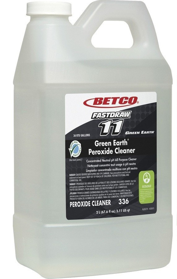 1 Bottle BETCO 336 FASTDRAW 11 Green Earth Peroxide Cleaner 2L