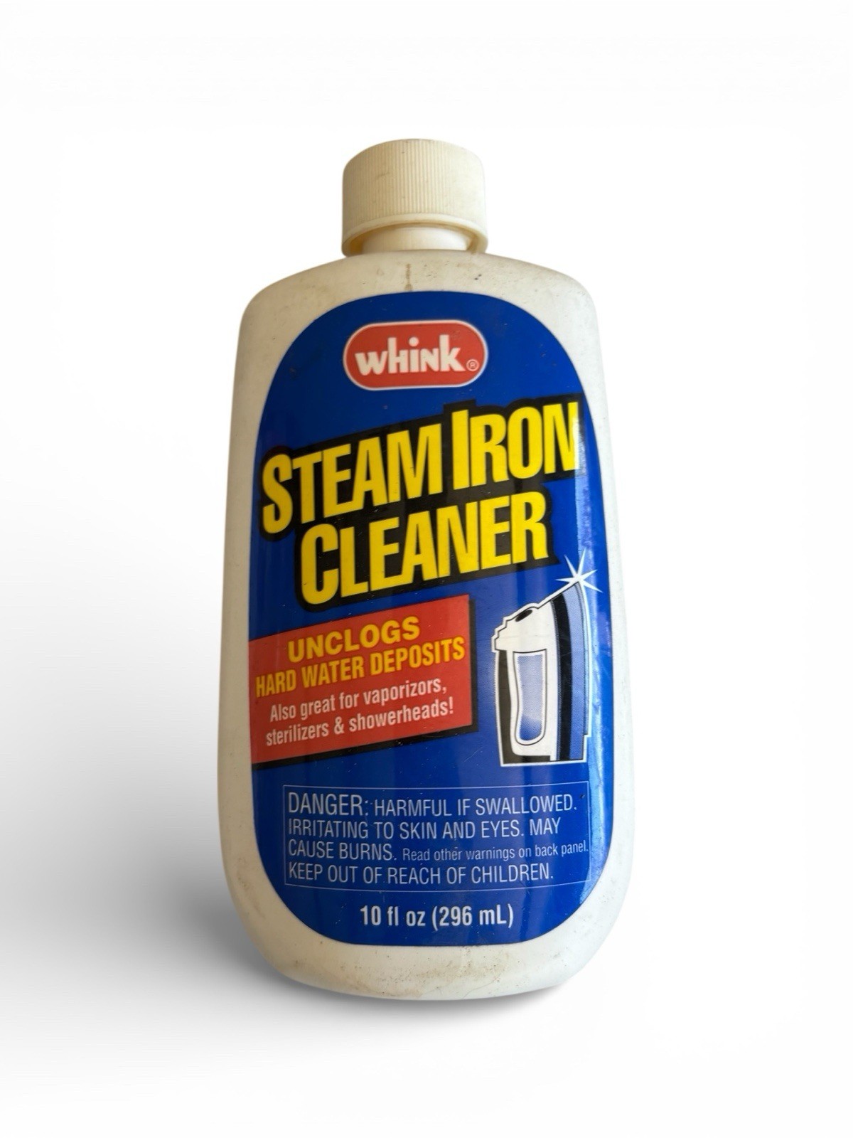 (2) Whink Steam Iron Cleaner Unclogs Hard Water Deposits Discontinued 10 oz HTF