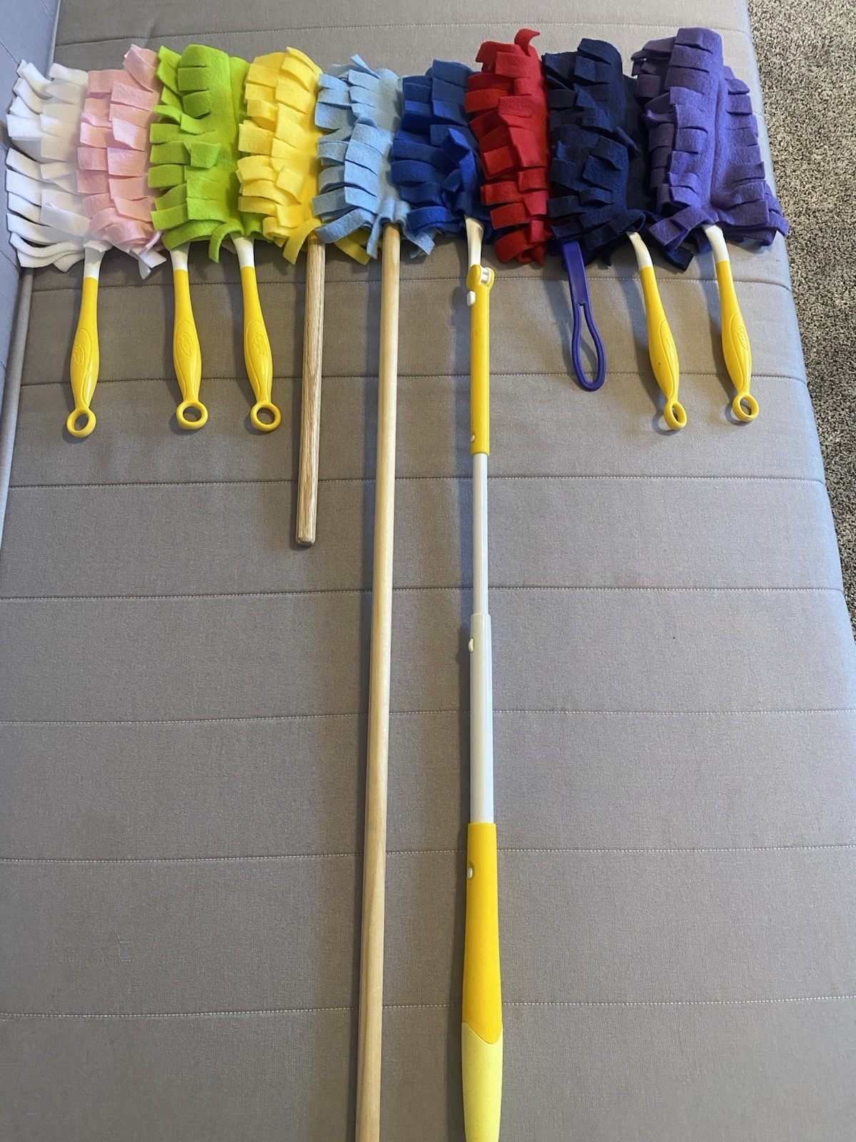 1 DUSTER FLEECE REUSABLE WASHABLE SWIFFER STYLE REFILL DOUBLE-SIDED NO HANDLE