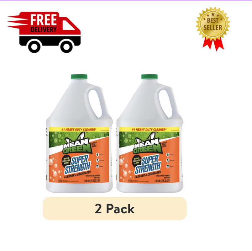 Mean Green Super Strength Cleaner & Degreaser, 128 Ounce (2 Pack)
