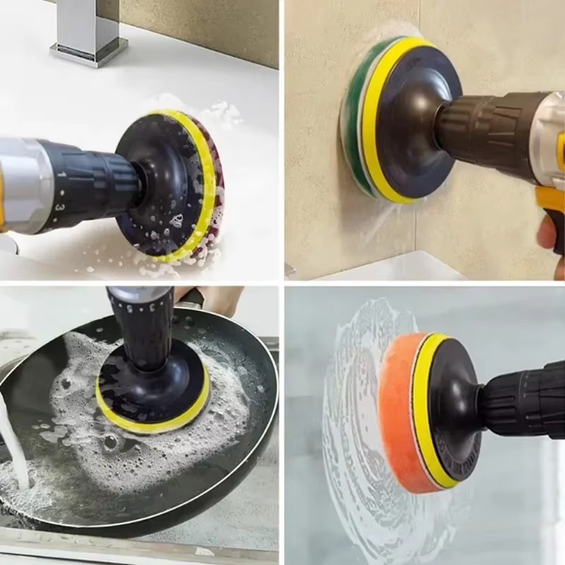 Electric Drill Brush Kit Electric Cleaning Brush Tool for Car Tile Bathroom Brus