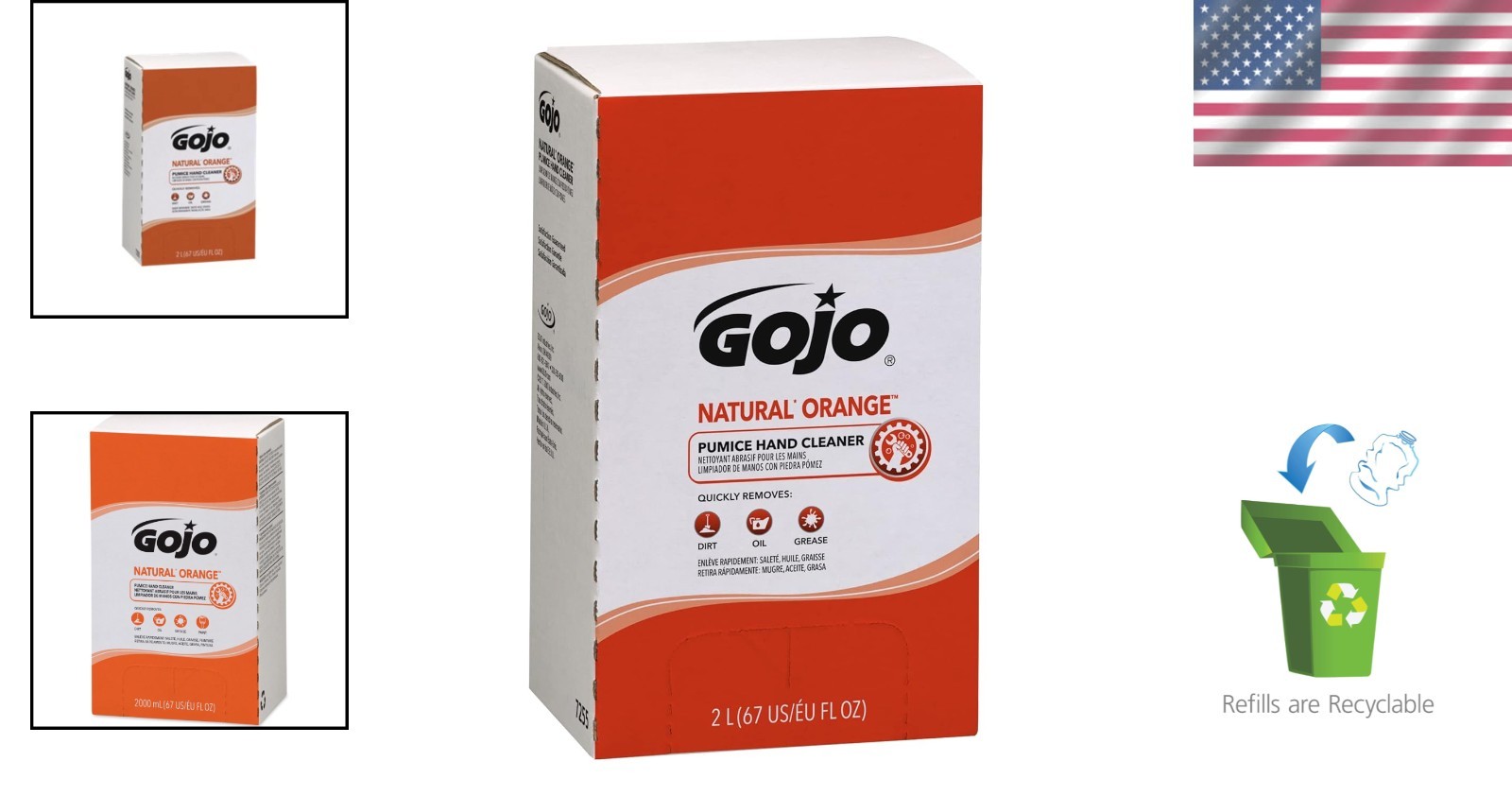 Quick-Acting Lotion Hand Cleaner – 2000 mL Refill