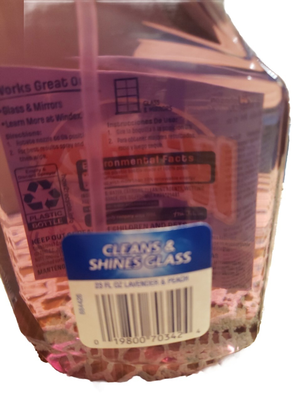 Windex Multi-Surface Cleaner Lavender &Peach Scent 23 fl oz New Hard To Find