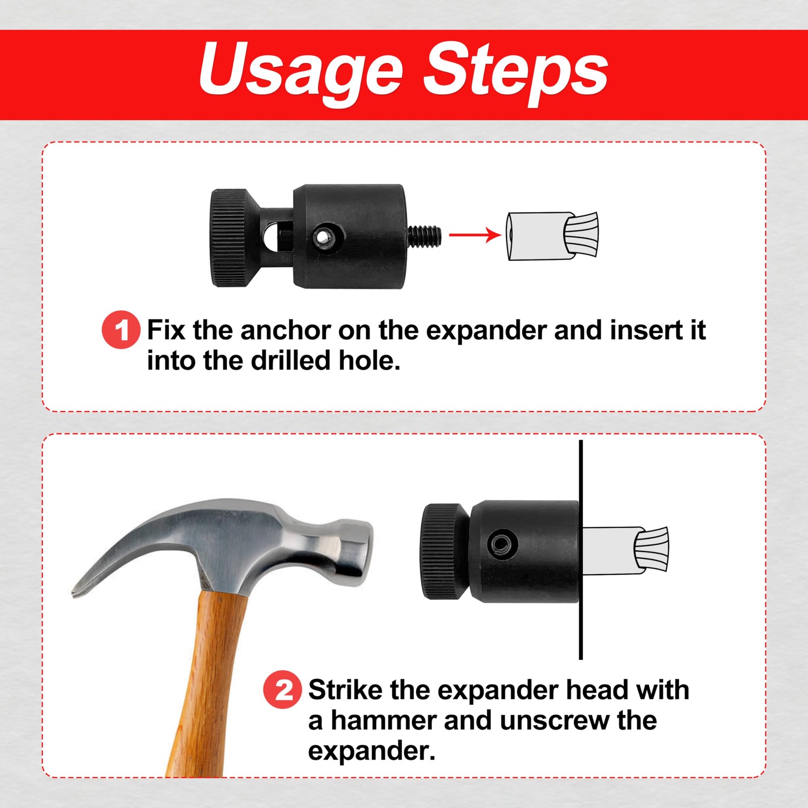 868 Screw Anchor Expander Compatible with Greenlee 84299 Power Drill Part，for…