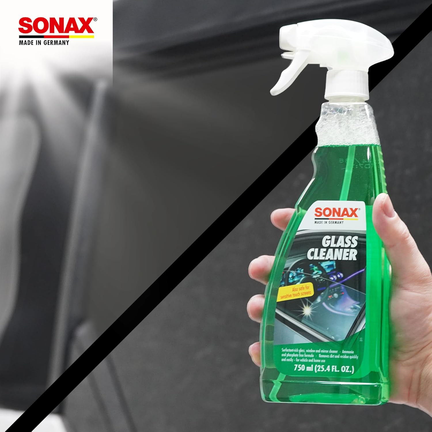 Glass Cleaner 338400 | Powerful Streak Free Formula for Crystal Clear Windows an