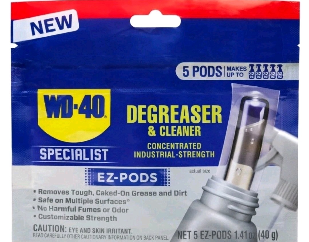 WD40 Degreaser Cleaner EZ PODS Multi Surface Cleaning Pack of 5
