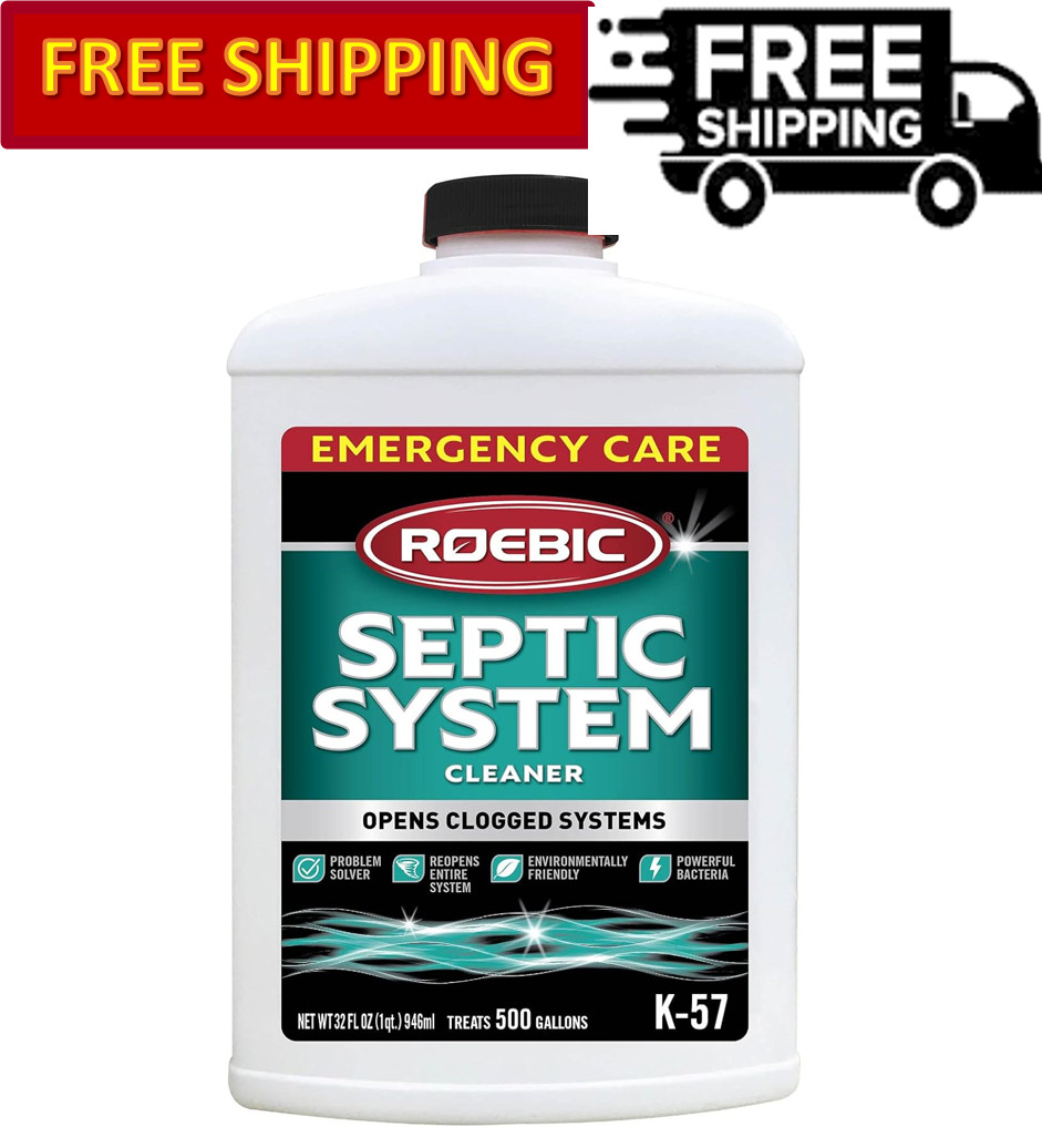 Roebic Laboratories Septic System Cleaner 32oz – Emergency Care for Sluggish Sys