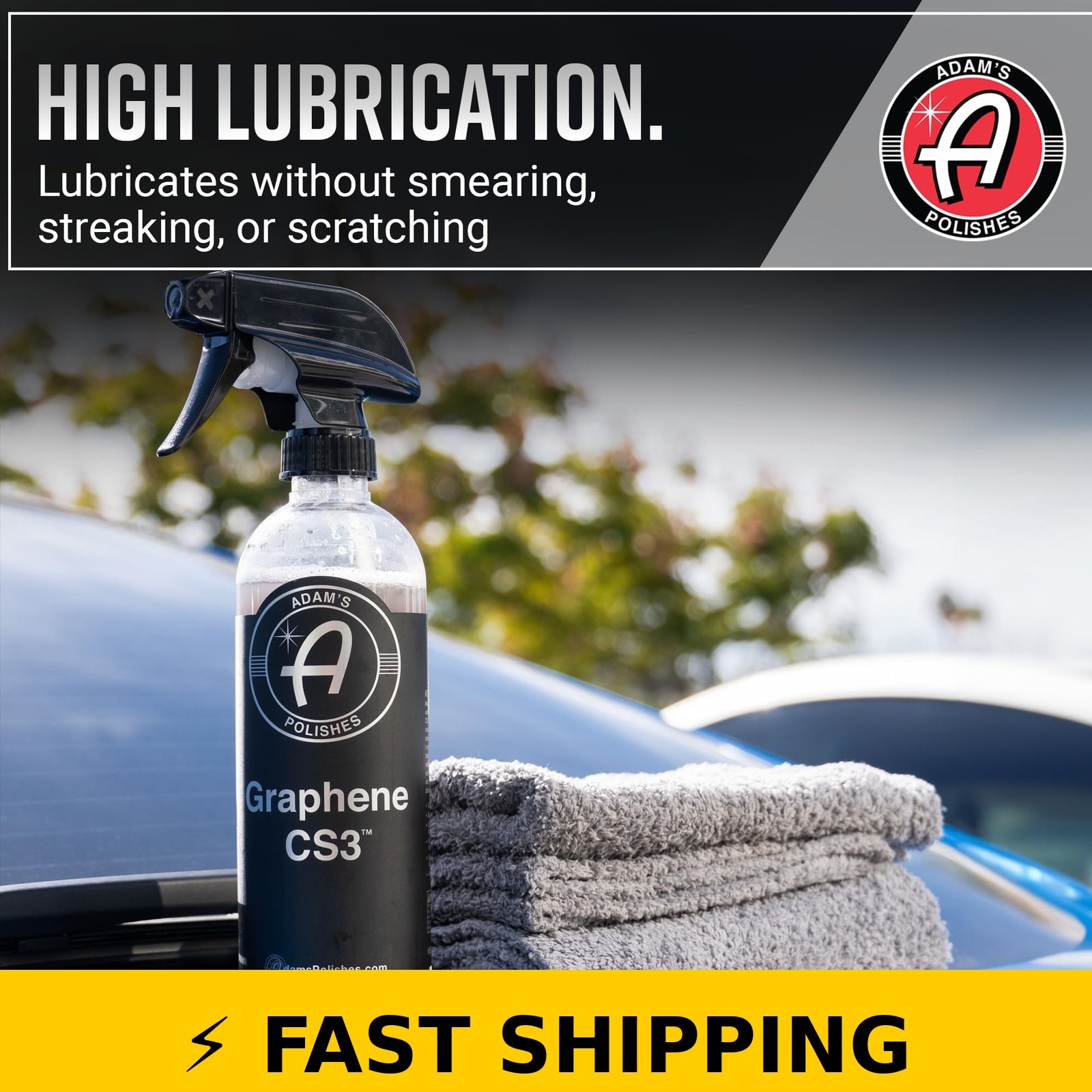 Adam’s Polishes Graphene CS3 16oz Waterless Wash Car Detailing Spray