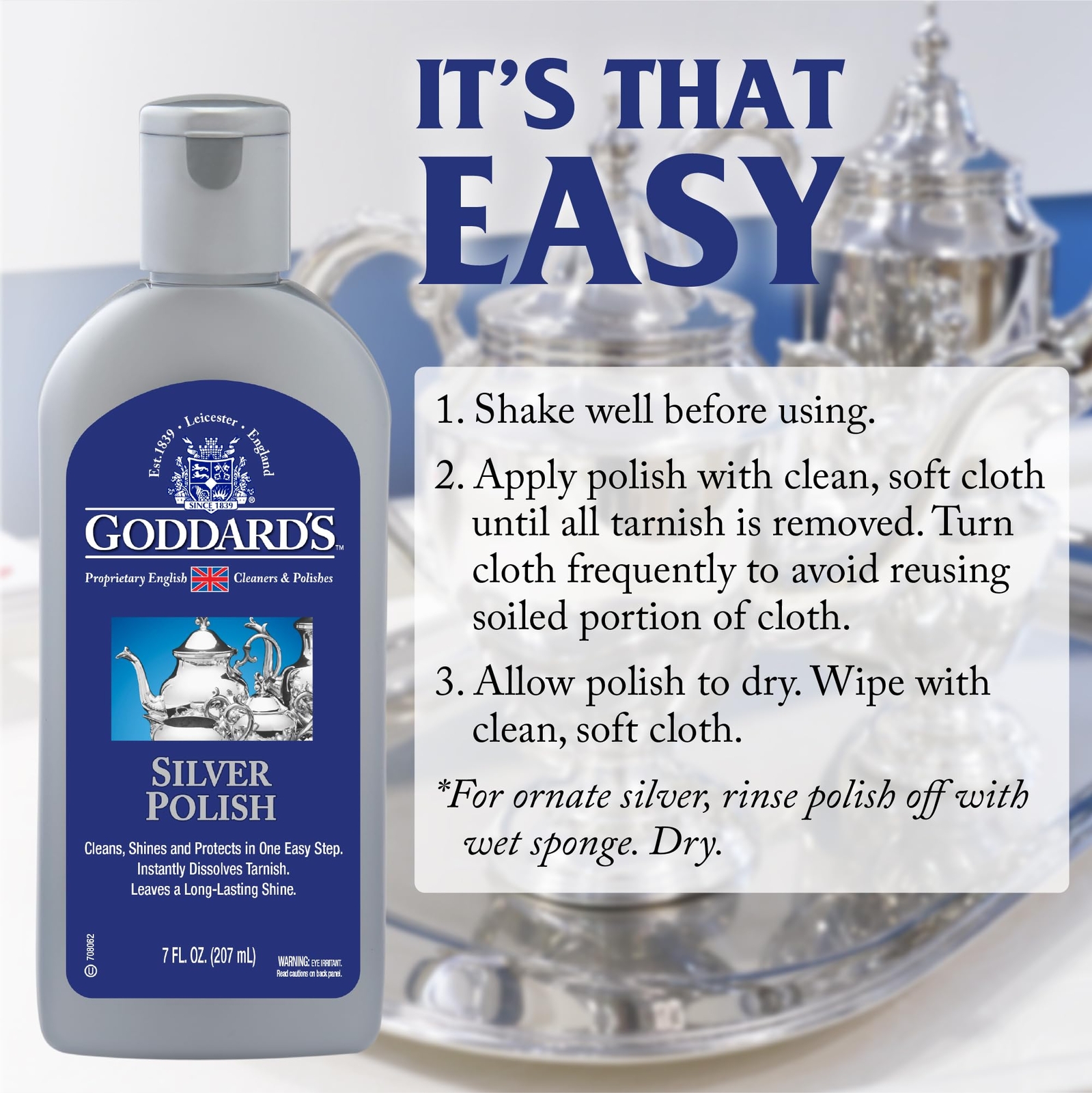Goddards Silver Polish Cleaner for Sterling Silver 7 oz
