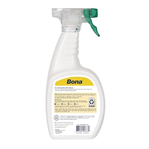 Multi-Surface Floor Cleaner Spray 32 oz Lemon Mint Residue Free For Tile