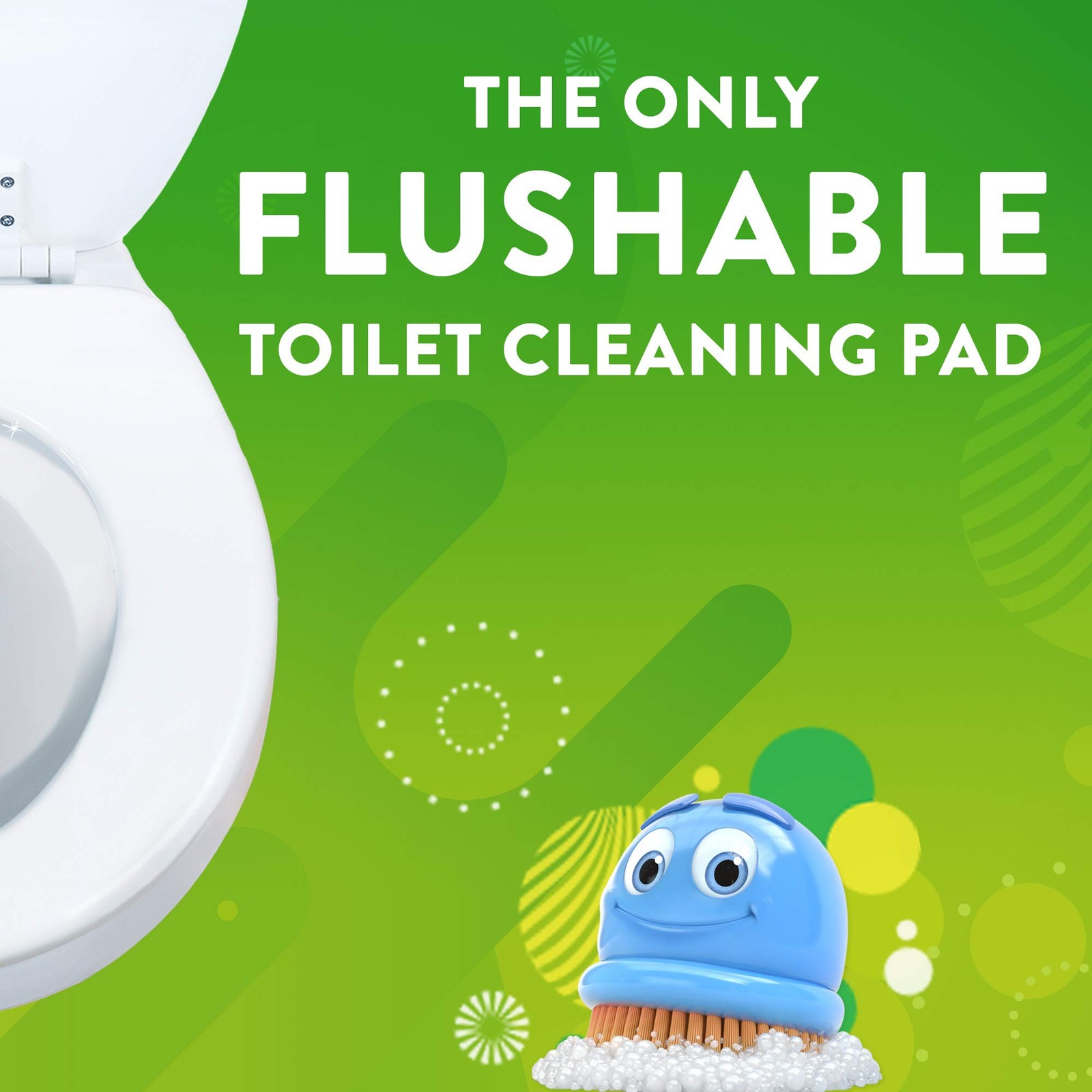 Scrubbing Bubbles Flushable Toilet Bowl Wand 10 Count (Pack of 1), Clear