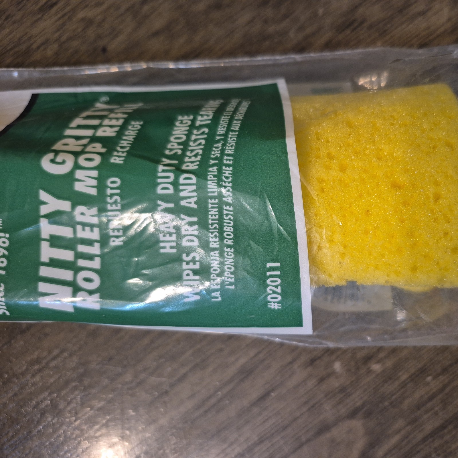 NIP Libman Nitty Gritty Roller Mop Refill 9” #02011 Made In USA