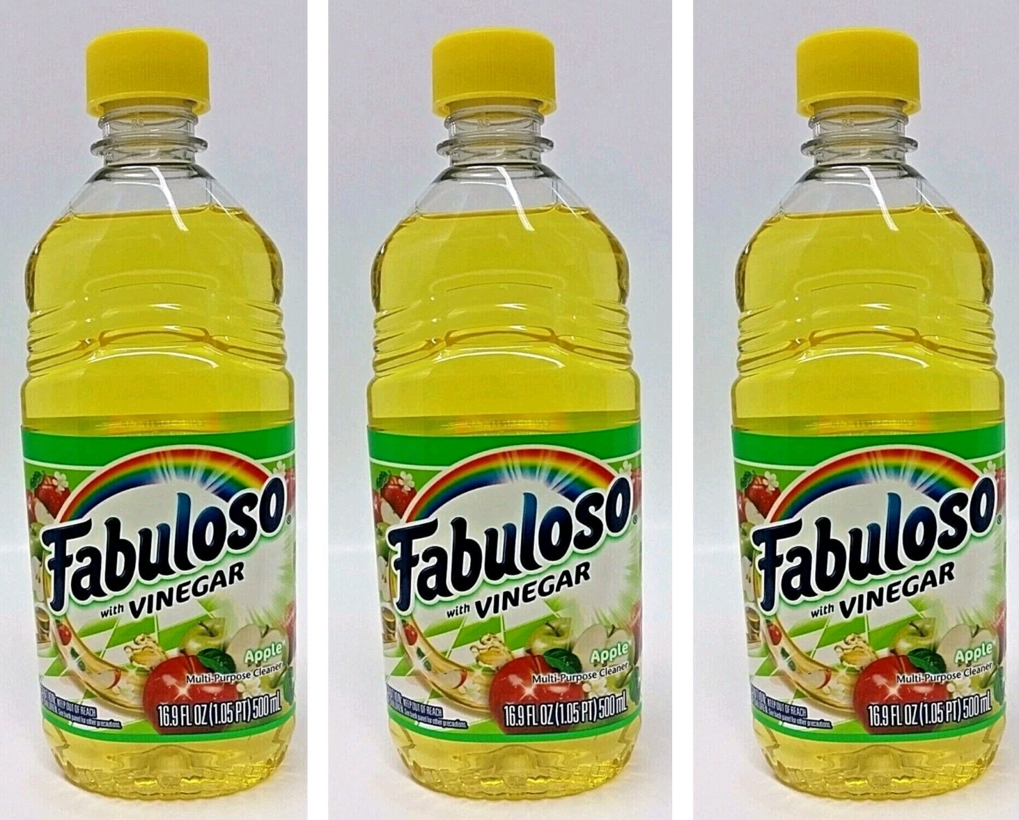 (LOT 3 Bottles)Fabuloso VINEGAR APPLE All Purpose Cleaner 16.9 ozEa Bottle NEW
