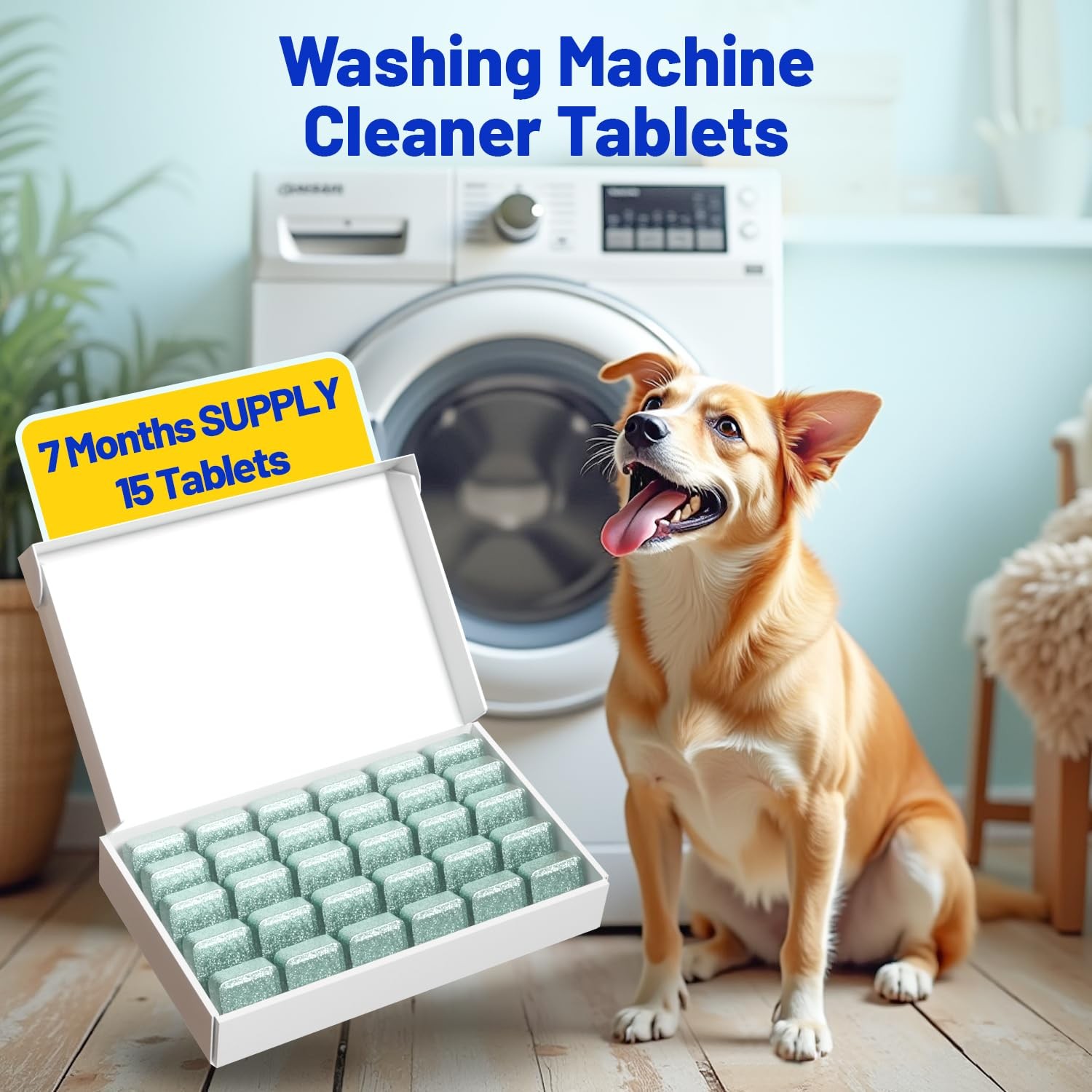 Washing Machine Cleaner -15 Pack, Formulated for Pet Owners | Compatible with…