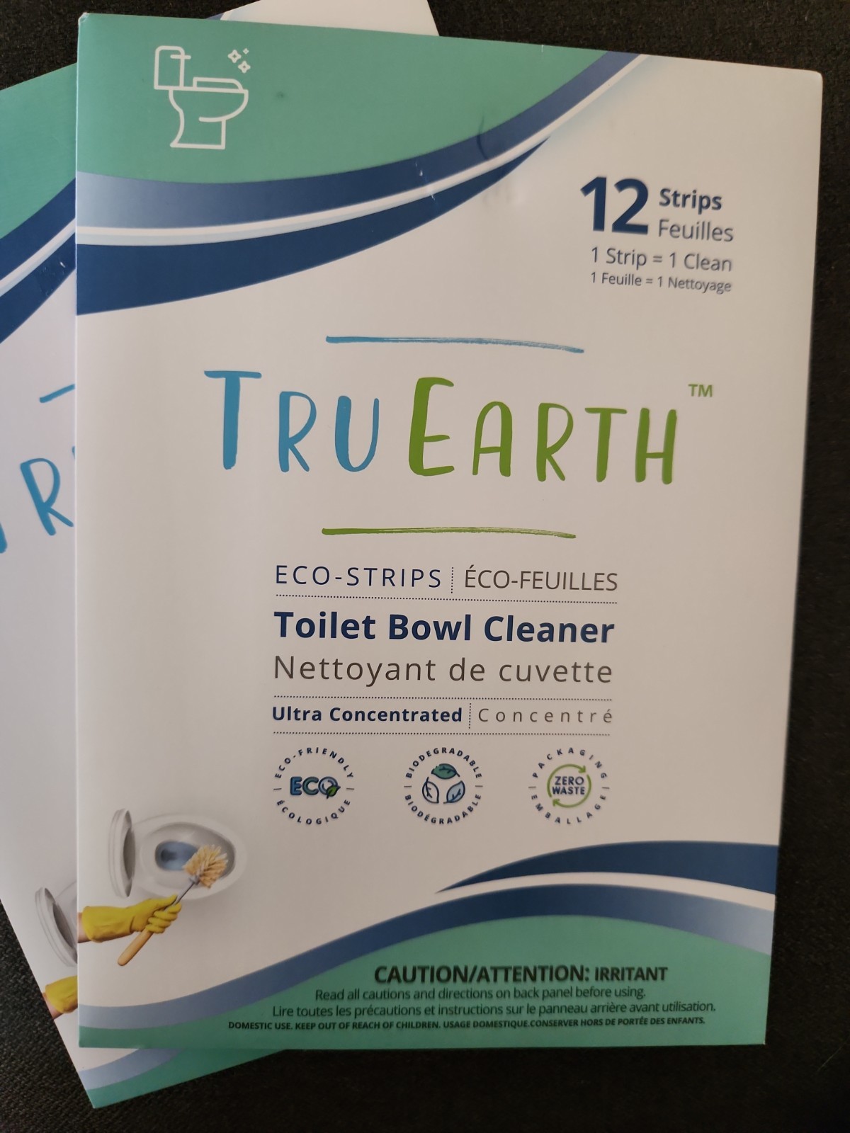 Tru Earth Toilet Bowl Cleaner 24 Eco-Strips Ultra Concentrated (2 Packs of 12)