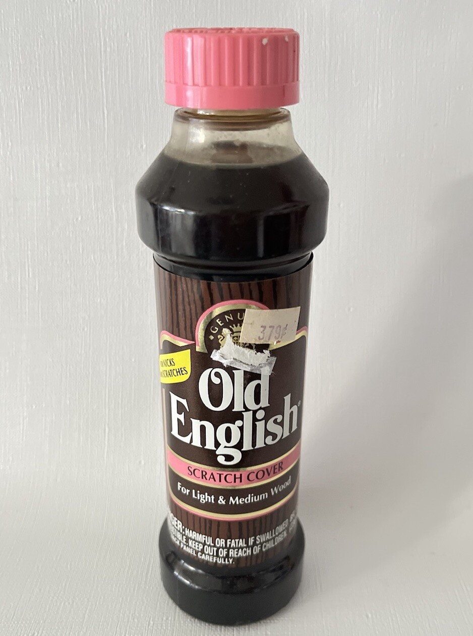 Vtg Old English Scratch Cover PINK Lid Light to Medium 8 oz FULL bottle RARE!