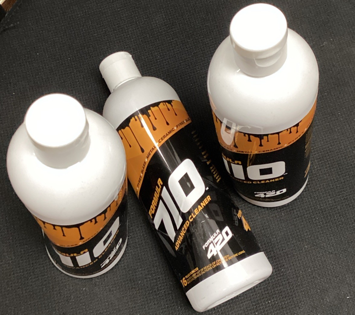 Lot Of 3 FORMULA 710 Advanced Pipe Pyrex Glass Metal Ceramic Cleaner 16oz