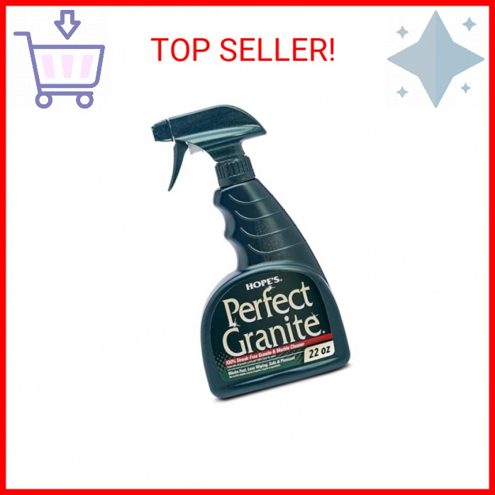 HOPE’S Perfect Granite & Marble Countertop Cleaner and Polish, Streak-Free, Ammo