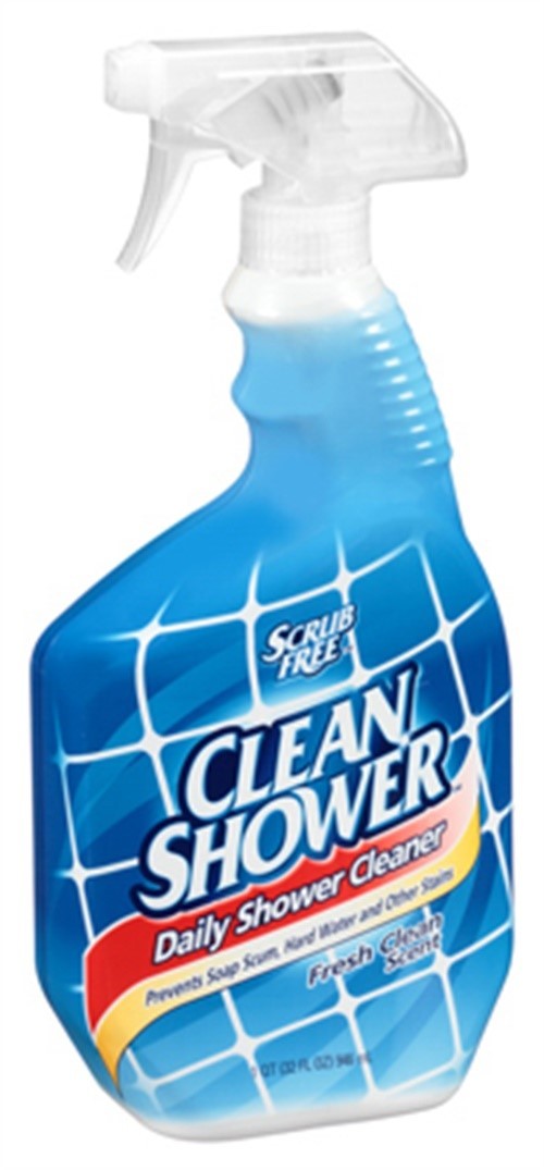 Clean Shower Fresh Clean Scent Daily Shower Cleaner 32 oz Liquid (Pack of 8)
