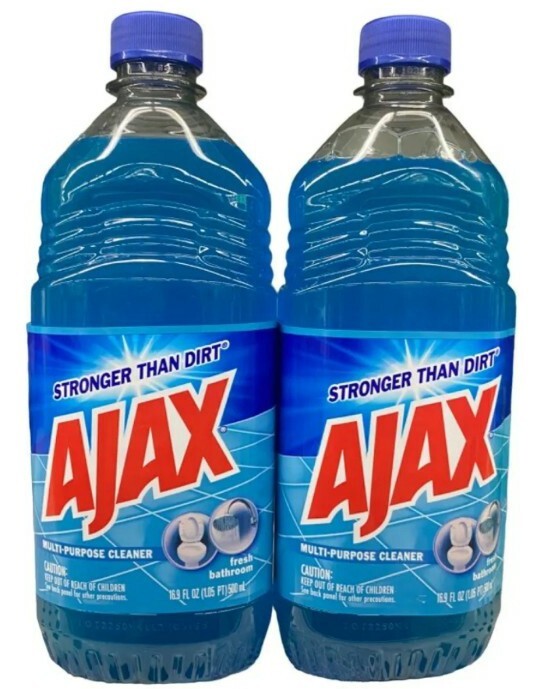 2 PK AJAX MULTI PURPOSE CLEANER FRESH BATHROOM 16.9OZ FAST FREE SHIPPING