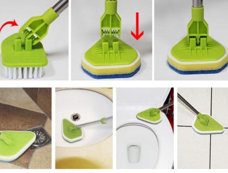 Shower Scrubber/Bathroom Scrubber/Bathtub Cleaner and Kitchen