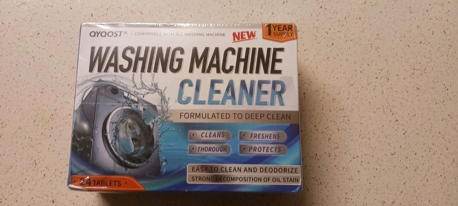 Clean Washing Machine Cleaner Tablets – 24 Pack for a 12 Month Supply.