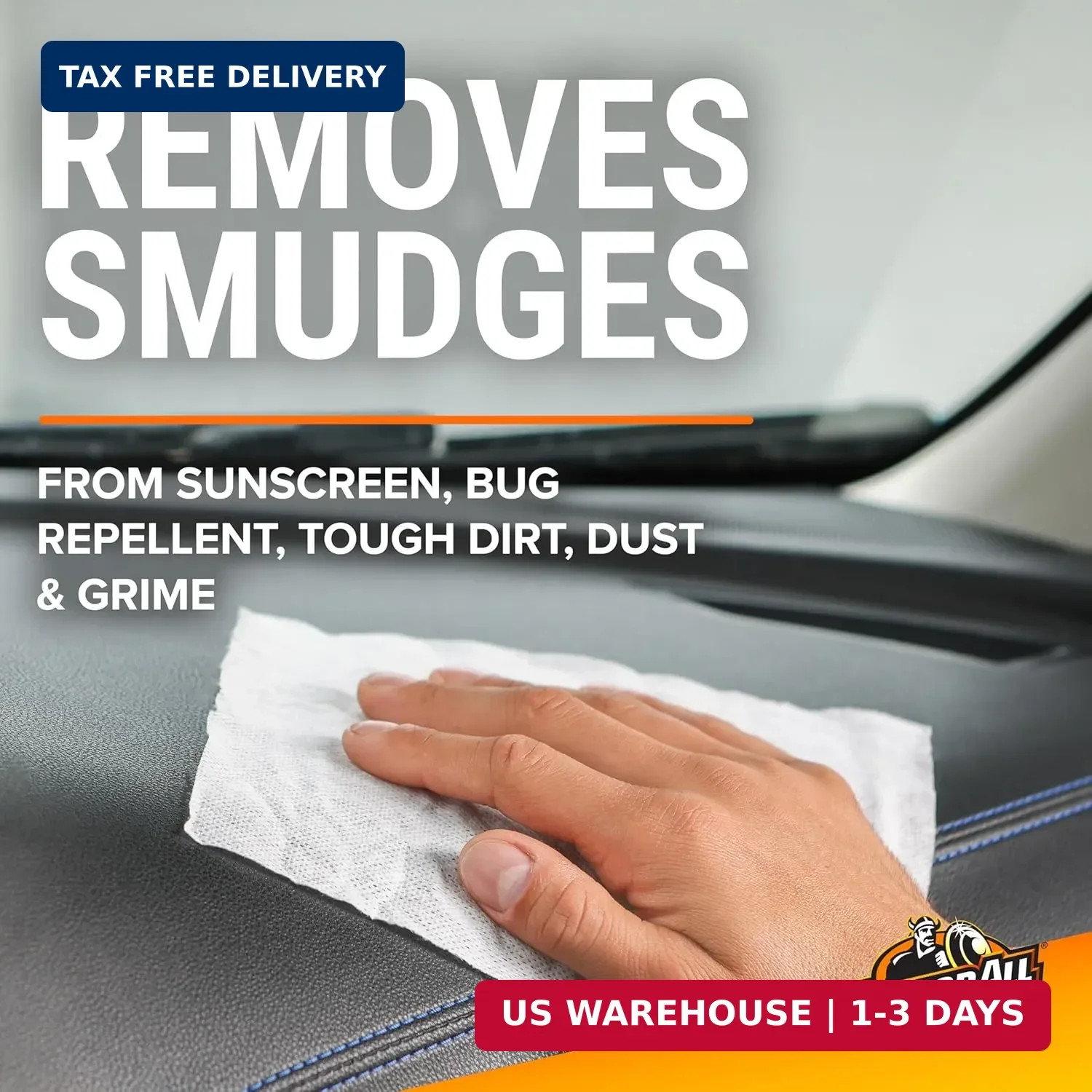 Armor All Car Interior Cleaner Wipes, Interior Cleaning Wipes for Cars, Trucks,