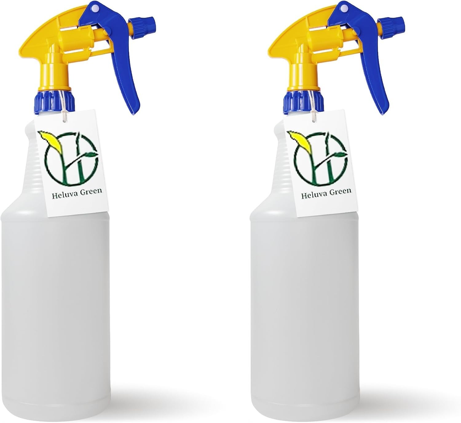 Heavy Duty 32oz Plastic Spray Bottles for Cleaning – Large Empty Industrial B…