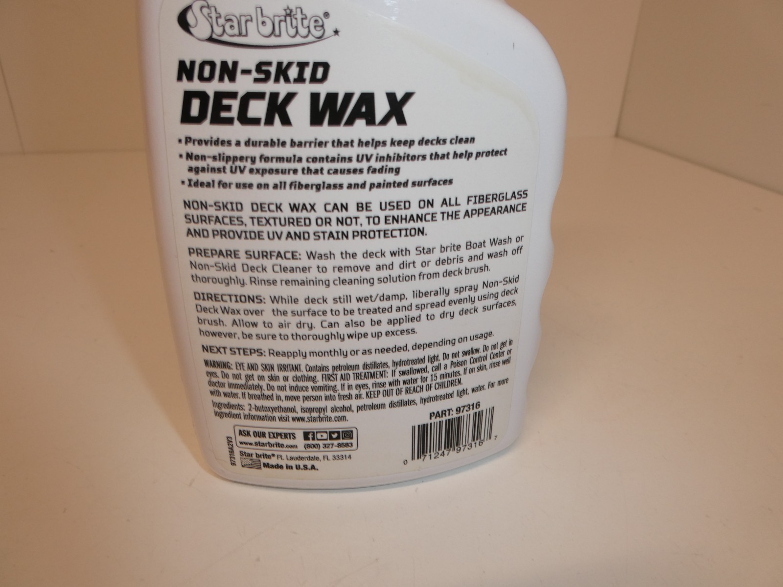 Star Brite Non-Skid Deck Wax 16 oz Spray #97316 New! USA Made (No Sprayer)