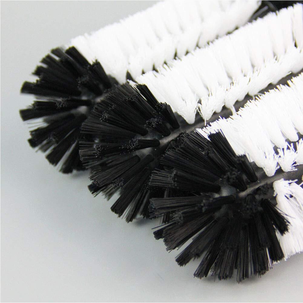 Water Bottle Cleaning Brush Glass Cup Washer with Suction Base 3 Head Bristle…