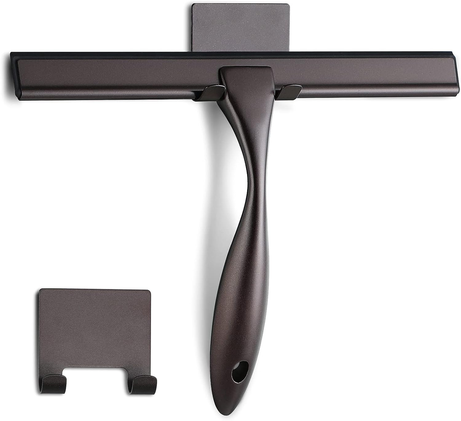 NETANY Shower Squeegee, 10-Inch Bronze Squeegee, All-Purpose Stainless Steel Squ