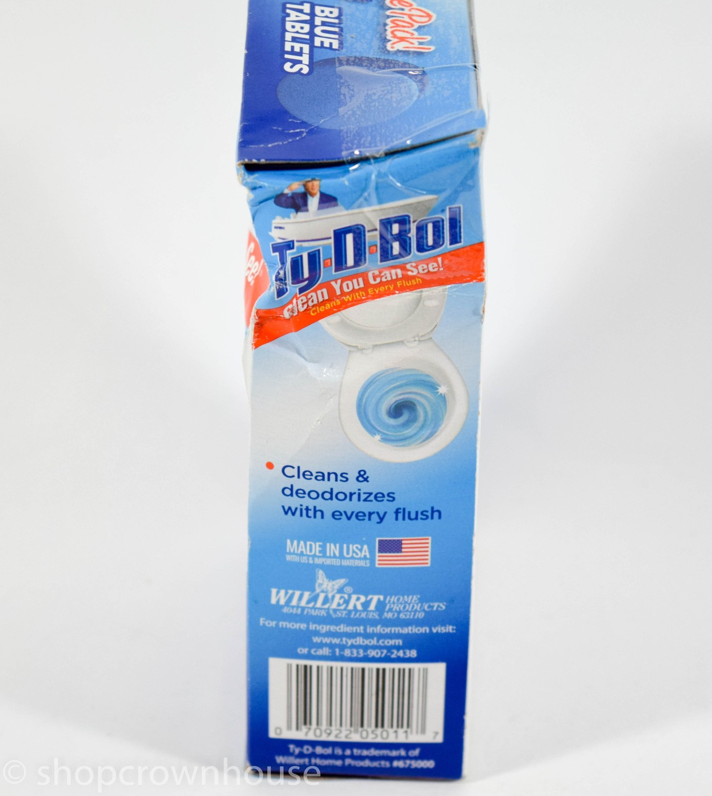 2 Ty D Bol BLUE Tablet Toilet Bowl Cleaner 5 Tablets Deodorizes 7oz Value Pack