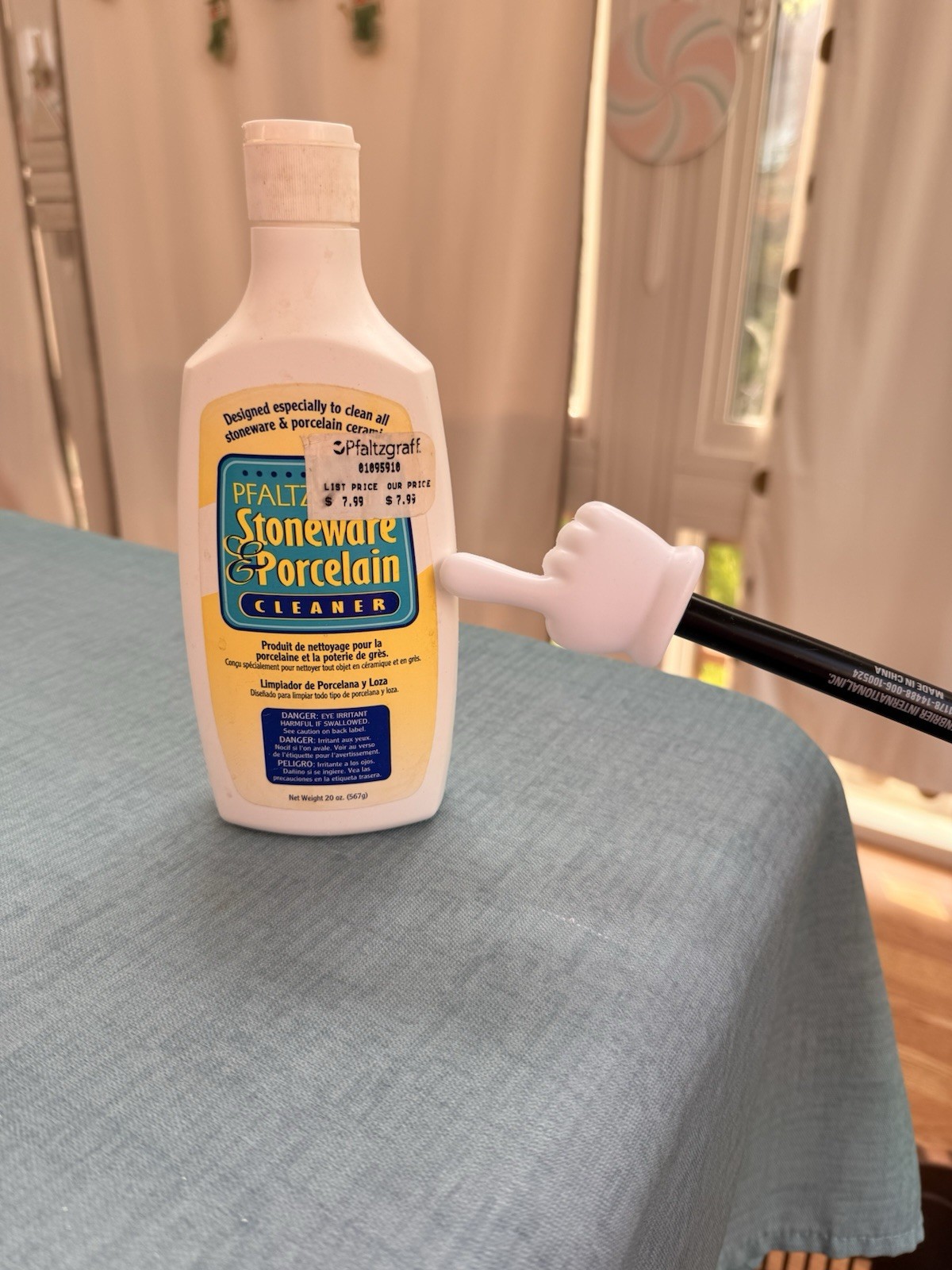 50% Full Pfaltzgraff Stoneware & Porcelain Cleaner 20oz Bottle Rare Discontinued