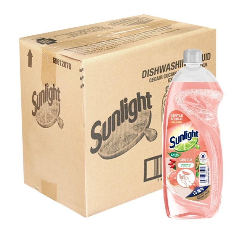 Sunlight Dishwash Liquid Instant Degreasing Tech 800ml Variant – 12 Bottles