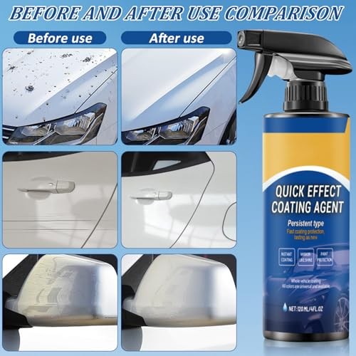 2PCS Quick Effect Car Coating Spray – Coat Wax & Scratch Car Wax – 2 Pack