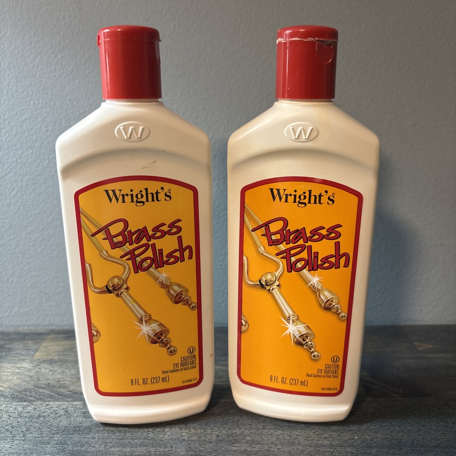 2 Wright’s Brass Polish 8 oz Copper Chrome Etc 80 & 85% Full DISCONTINUED