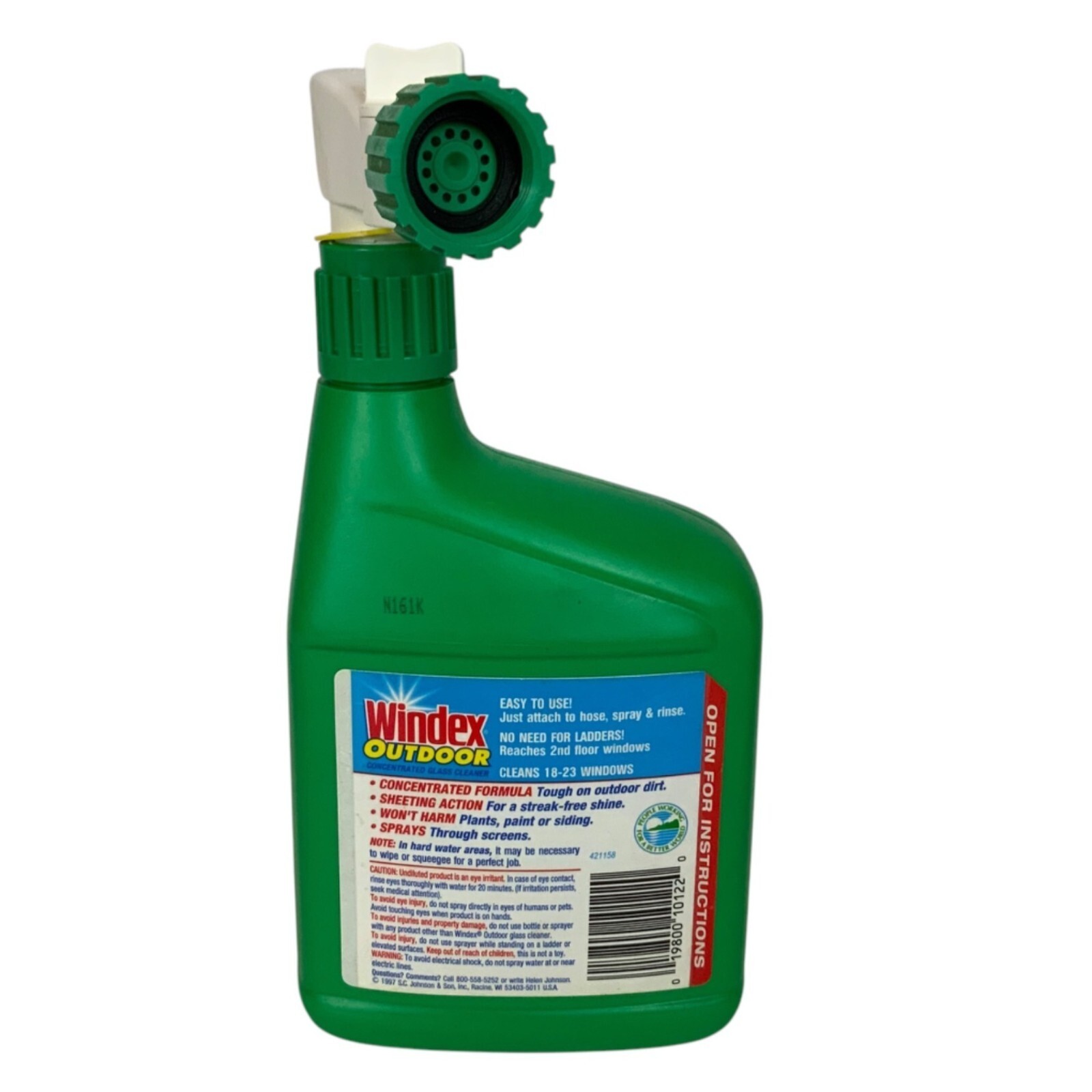 Vintage Windex Outdoor Glass & Patio Cleaner 32 fl oz Spray Bottle 1997