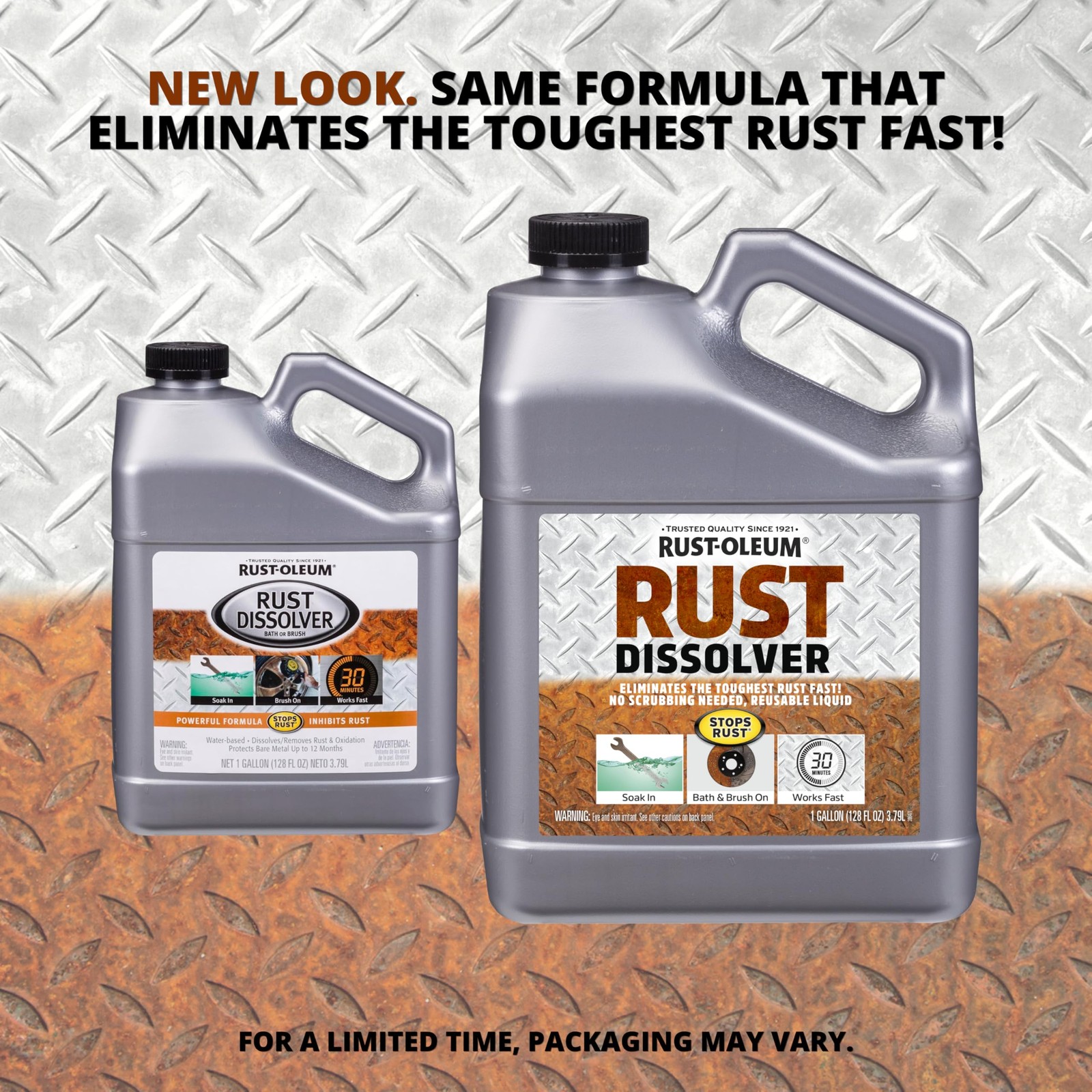 Rust Dissolver Soak Bath Metal Corrosion Remover Fluid Chemical Cleaner 1 Gallon