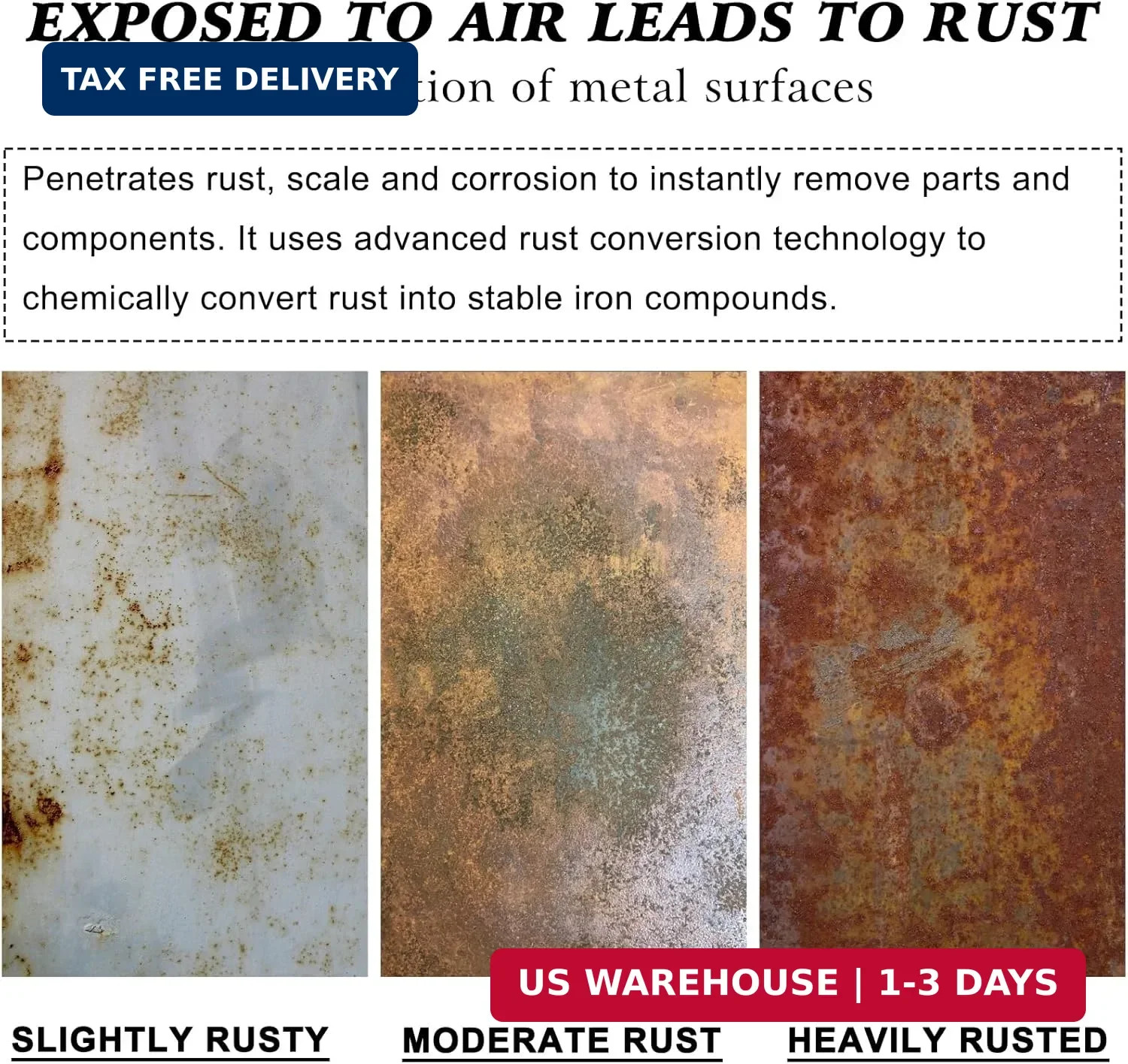 2PCS Nexa Rust Remover Spray, Rust Remover for Metal, Nexa 2.0 Anti Rusts Iron O