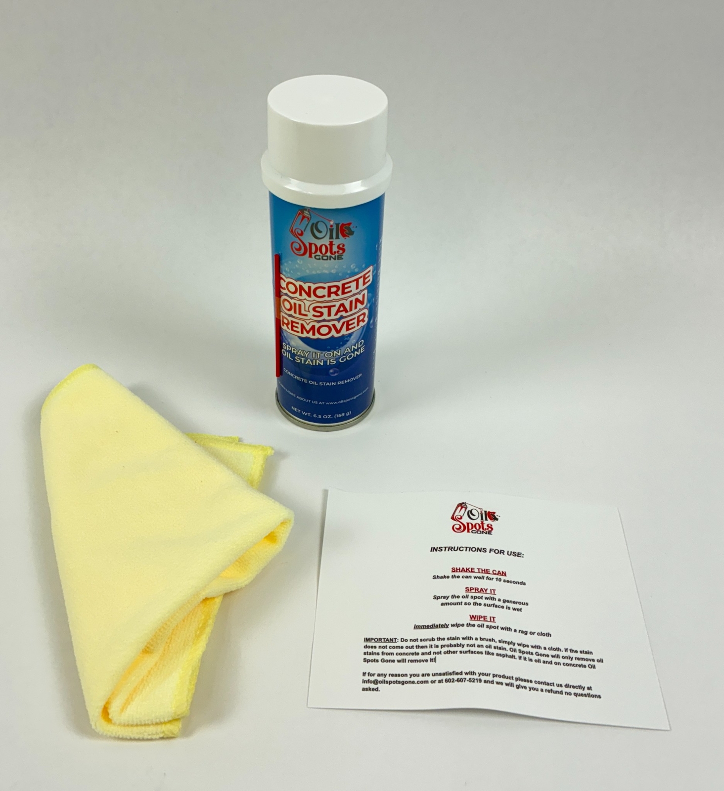 Oil Spots Gone Concrete Oil Stain Remover Fast-Acting Cleaner 6.5 oz